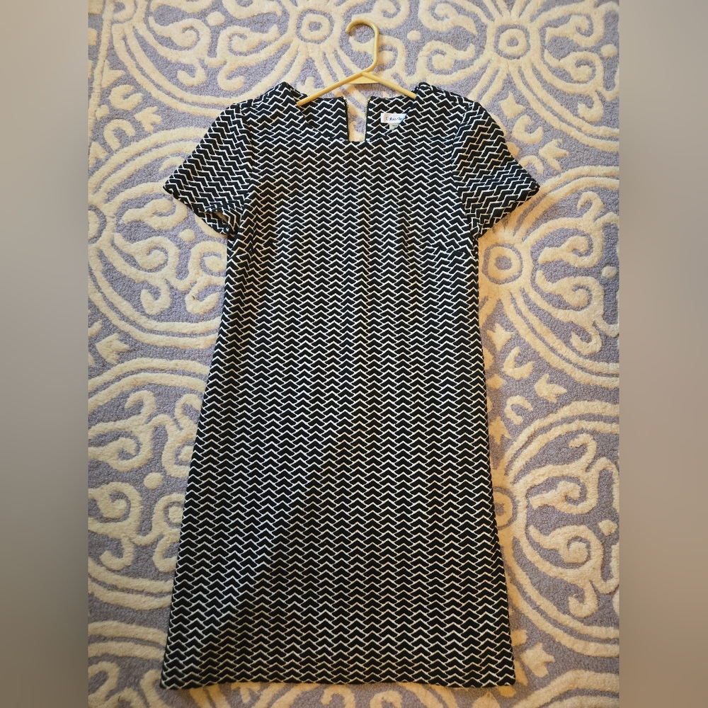 Calvin Klein Black White Short Sleeve Dress - 6